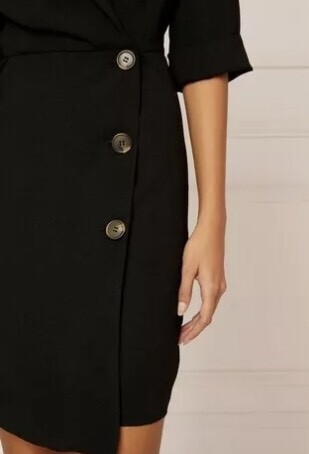 lipsy horn button wrap dress